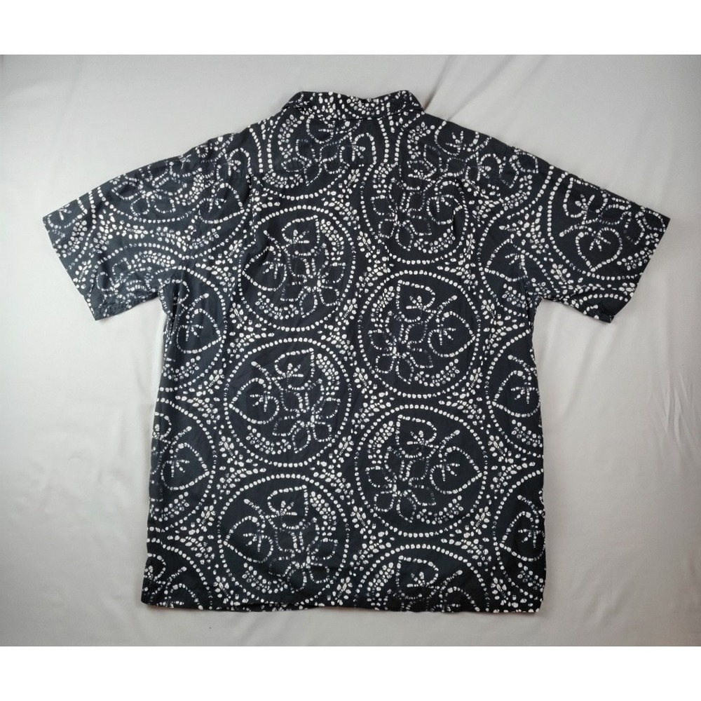 Cremieux Classics Mens Large Black Short Sleeve Button Down Shirt Beach Casual - Picture 12 of 16